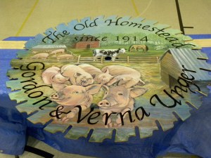 Front of saw blade completed