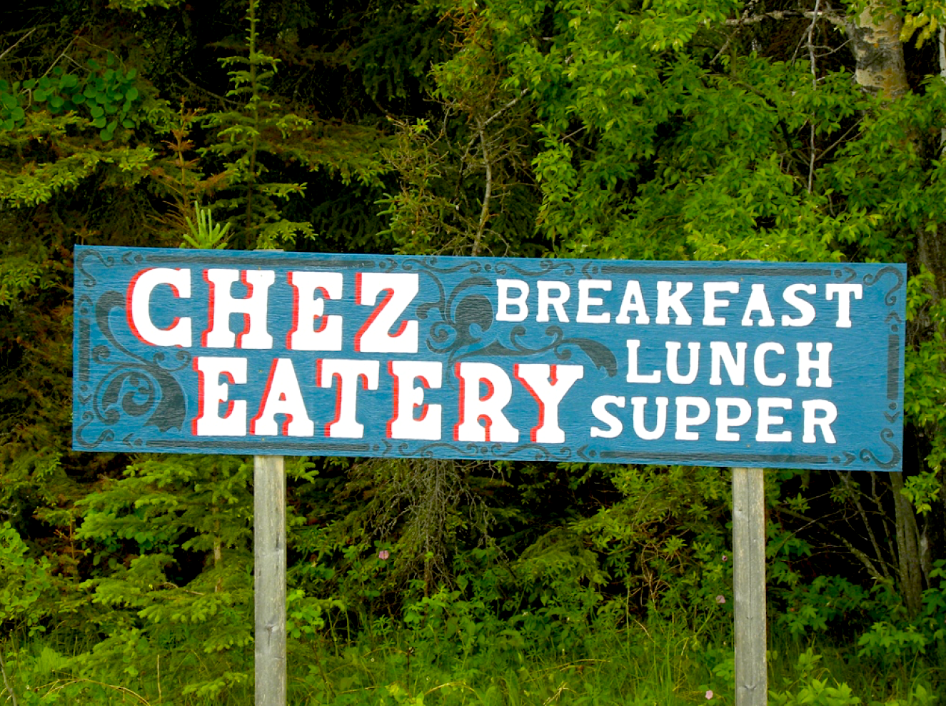 Chez Eatry sign
